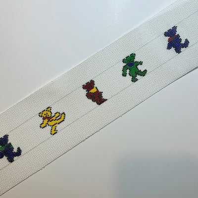 GD Dancing Bears Belt needlepoint canvas - Bargello Needlepoint