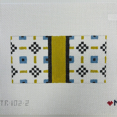 GEO TILE 6X3 needlepoint canvas - Bargello Needlepoint