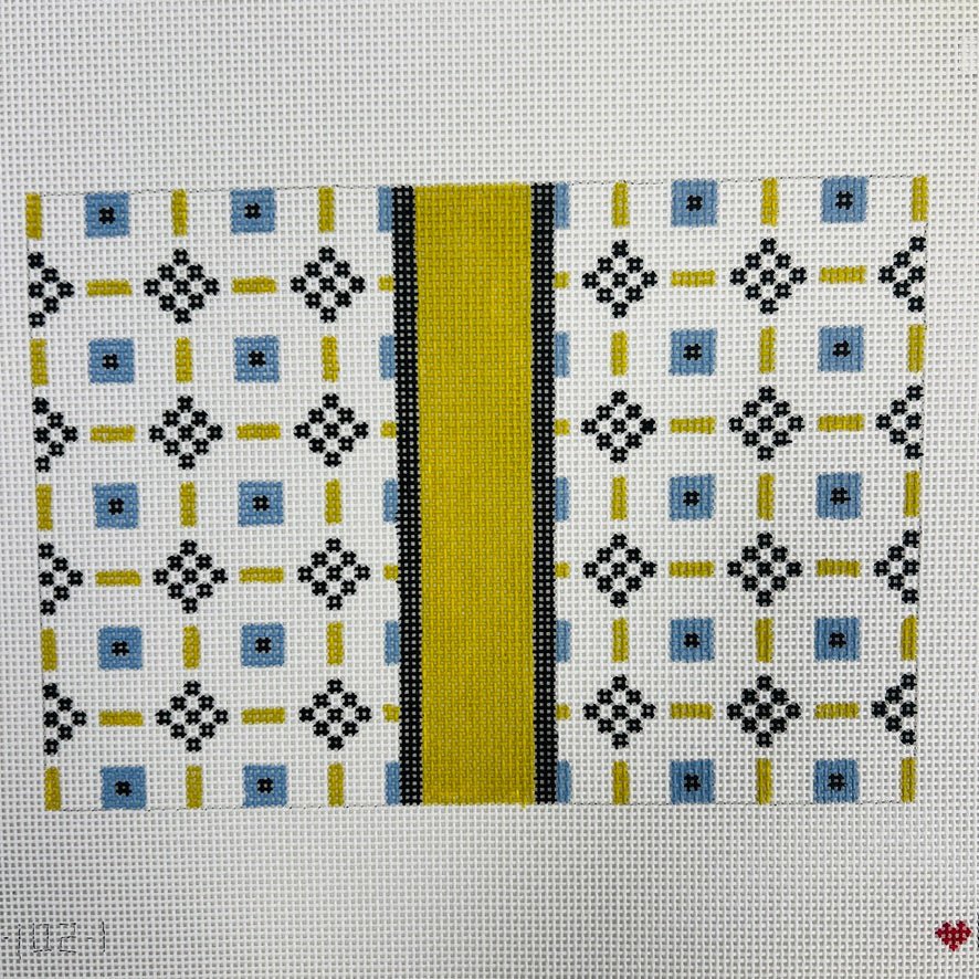 GEO TILE 9X7 needlepoint canvas - Bargello Needlepoint