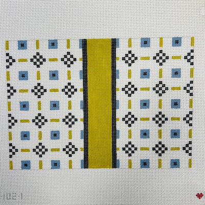 GEO TILE 9X7 needlepoint canvas - Bargello Needlepoint