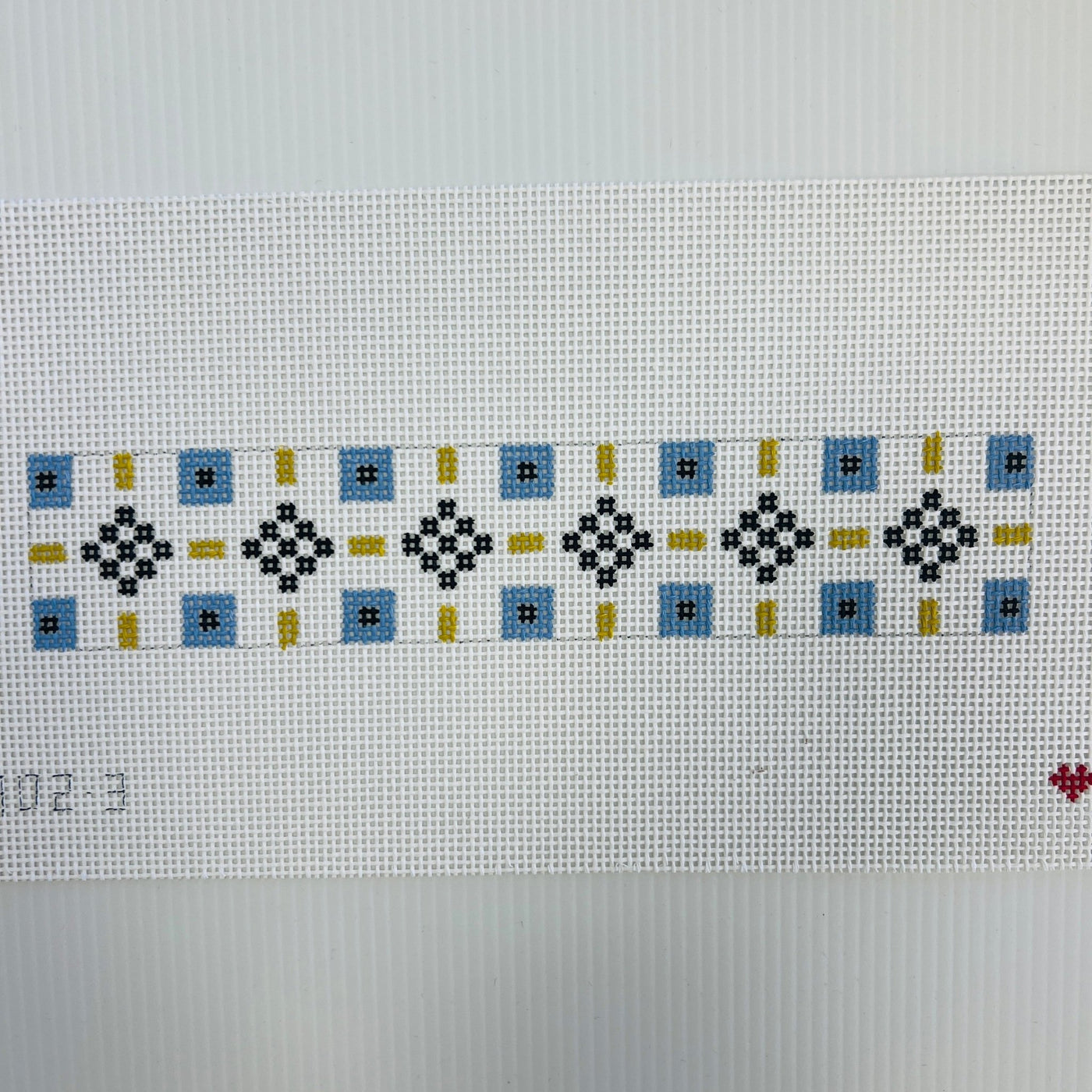 GEO TILE FOB needlepoint canvas - Bargello Needlepoint