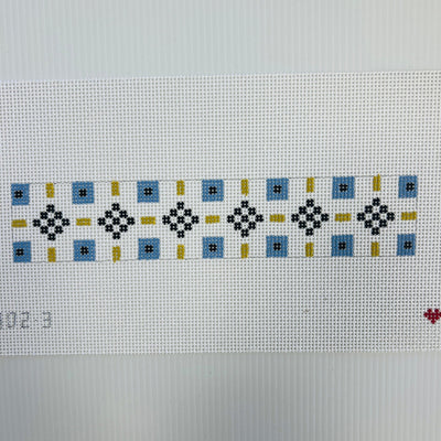 GEO TILE FOB needlepoint canvas - Bargello Needlepoint