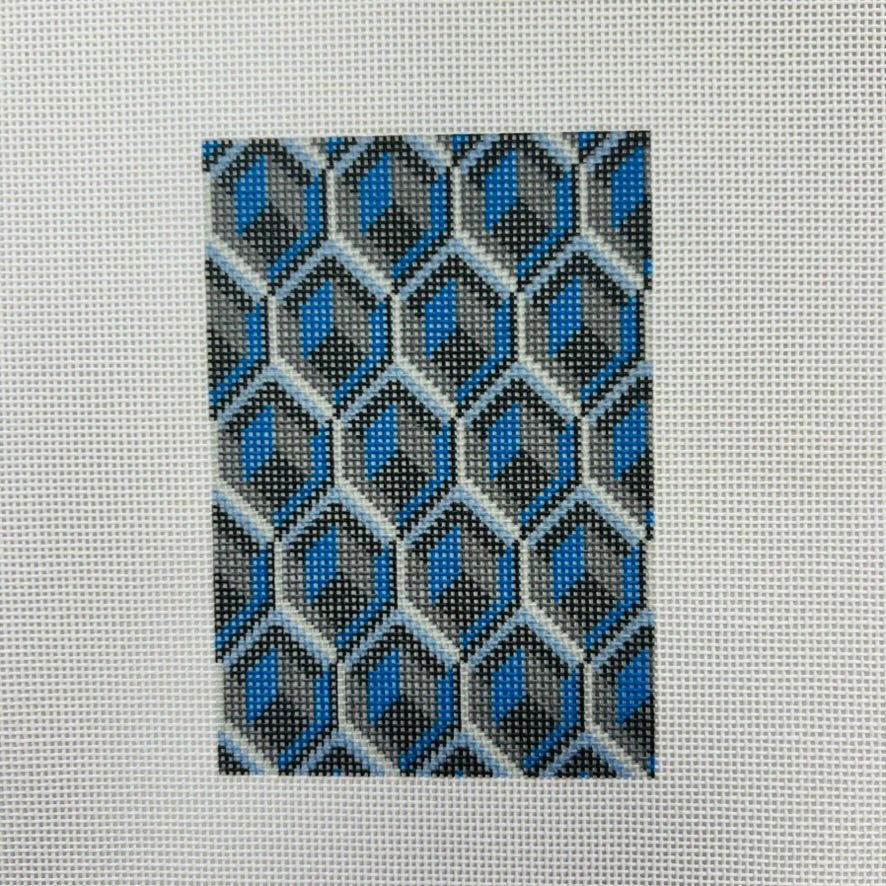 Geode Passport Insert - two colors available needlepoint canvas - Bargello Needlepoint