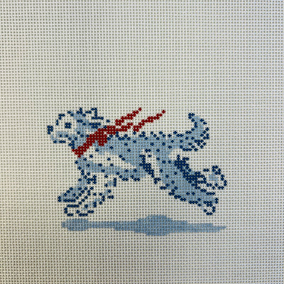 Golden Doodle needlepoint canvas - Bargello Needlepoint