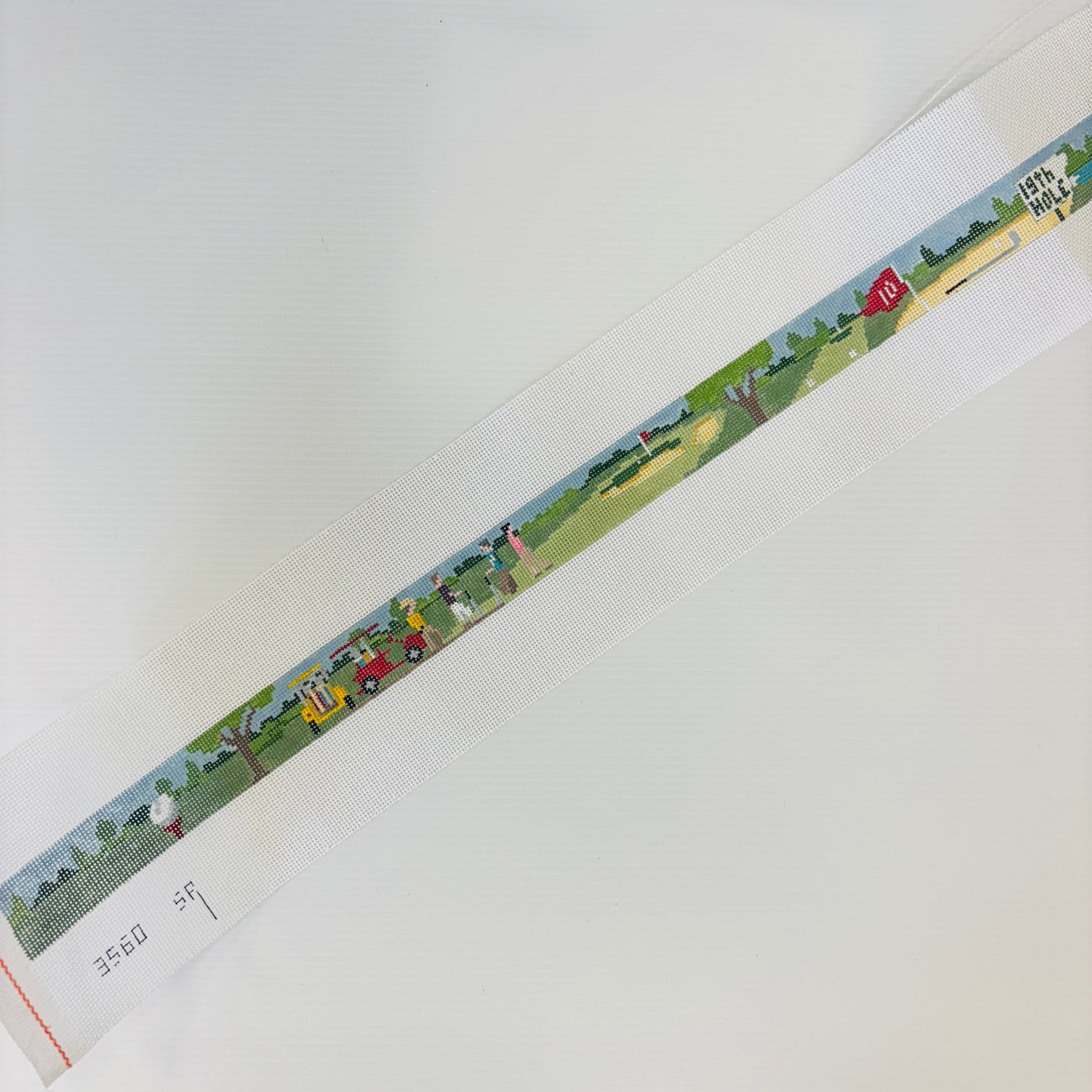 Golf Consequences of 19th Hole Belt needlepoint canvas - Bargello Needlepoint