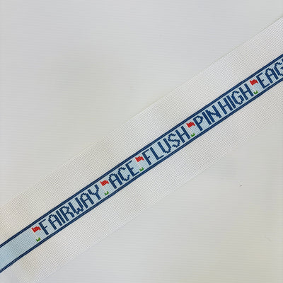 Golf Terms Belt for the Optimist needlepoint canvas - Bargello Needlepoint
