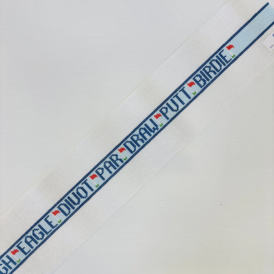 Golf Terms Belt for the Optimist needlepoint canvas - Bargello Needlepoint