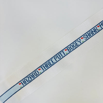 Golf Terms Belt for the Realist needlepoint canvas - Bargello Needlepoint