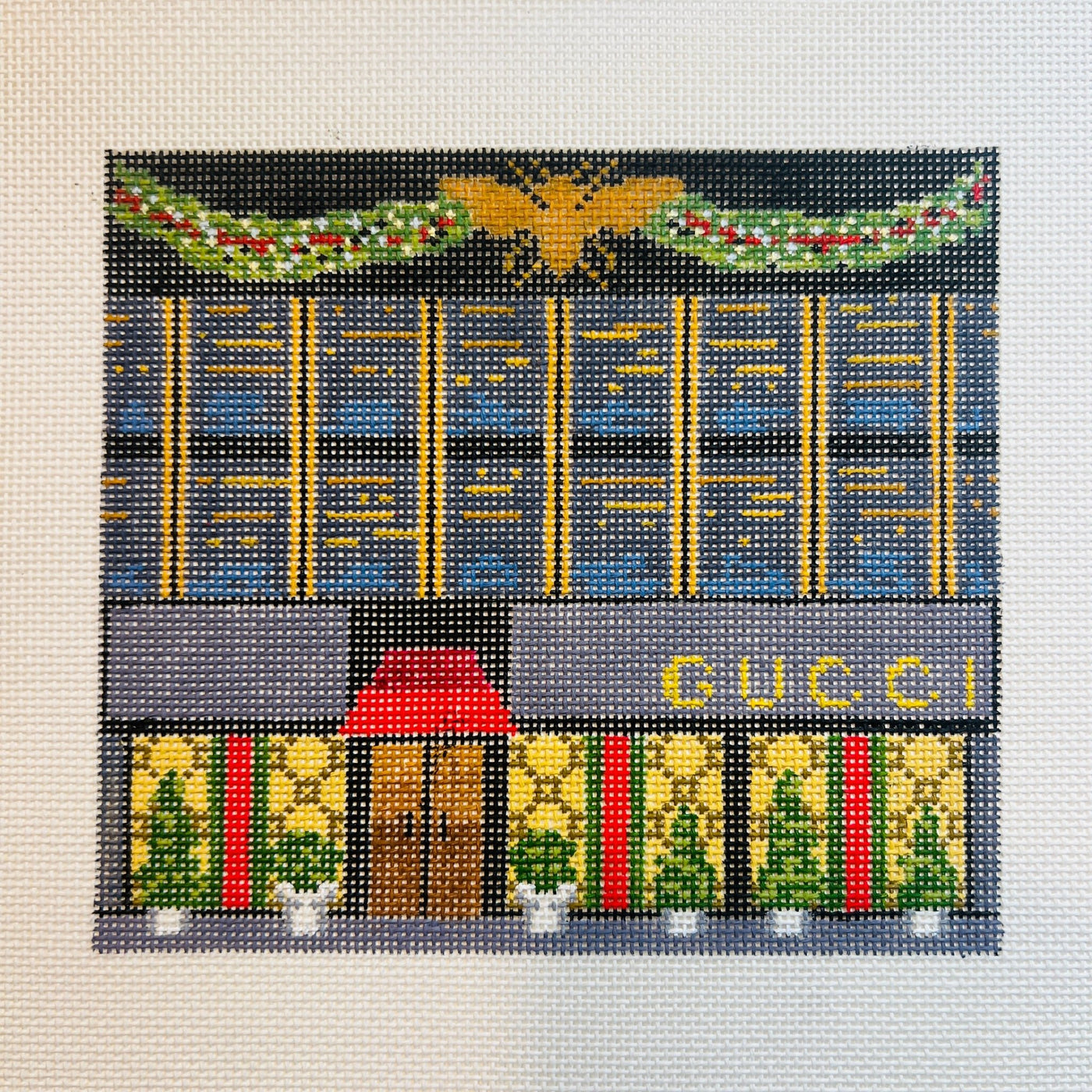 Gucci Storefront needlepoint canvas - Bargello Needlepoint
