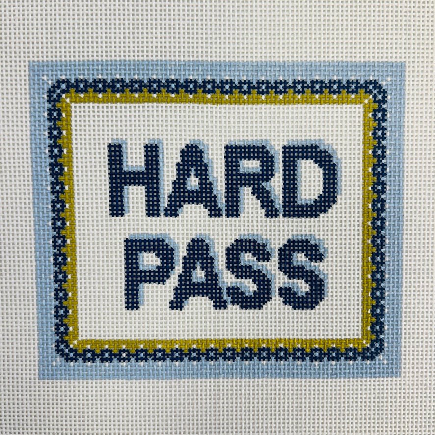 HARD PASS needlepoint canvas - Bargello Needlepoint