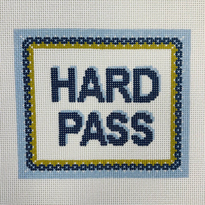 HARD PASS needlepoint canvas - Bargello Needlepoint