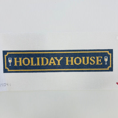 HOLIDAY HOUSE QUARTERBOARD 13 needlepoint canvas - Bargello Needlepoint