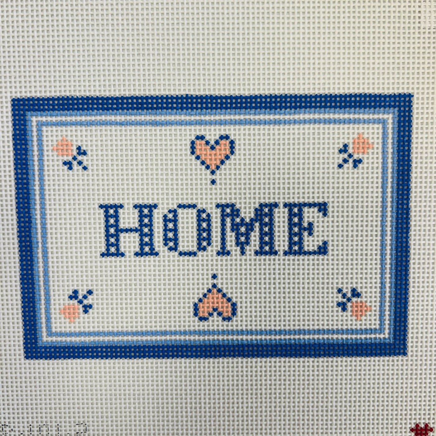 HOME 6x4 needlepoint canvas - Bargello Needlepoint