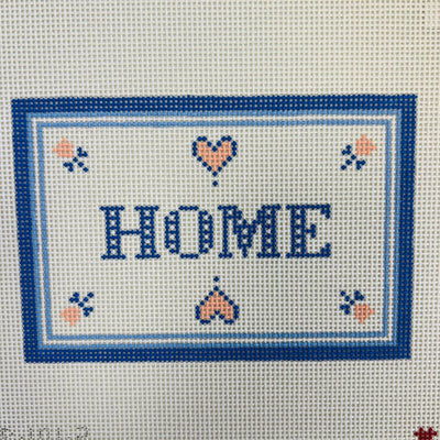 HOME 6x4 needlepoint canvas - Bargello Needlepoint