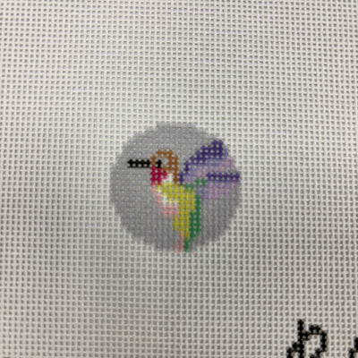 Hummingbird Mini Clip needlepoint canvas - Bargello Needlepoint