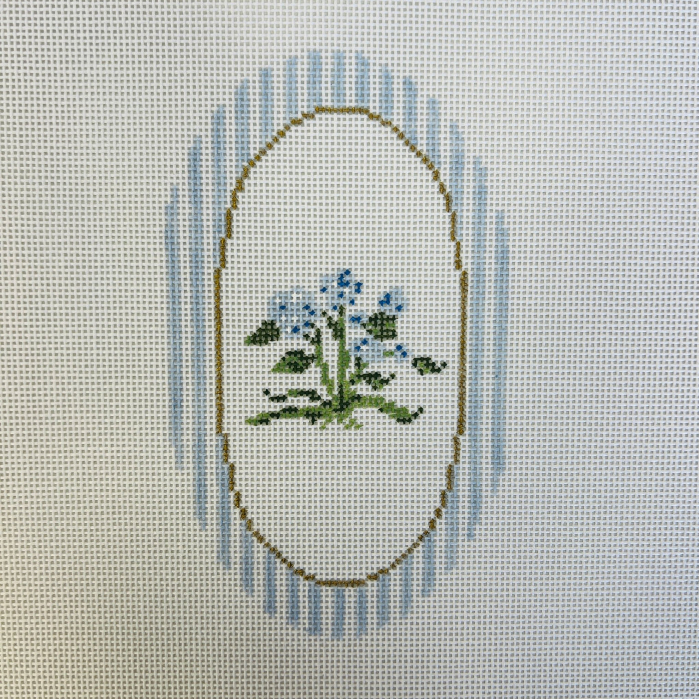 Hydrangea needlepoint canvas - Bargello Needlepoint