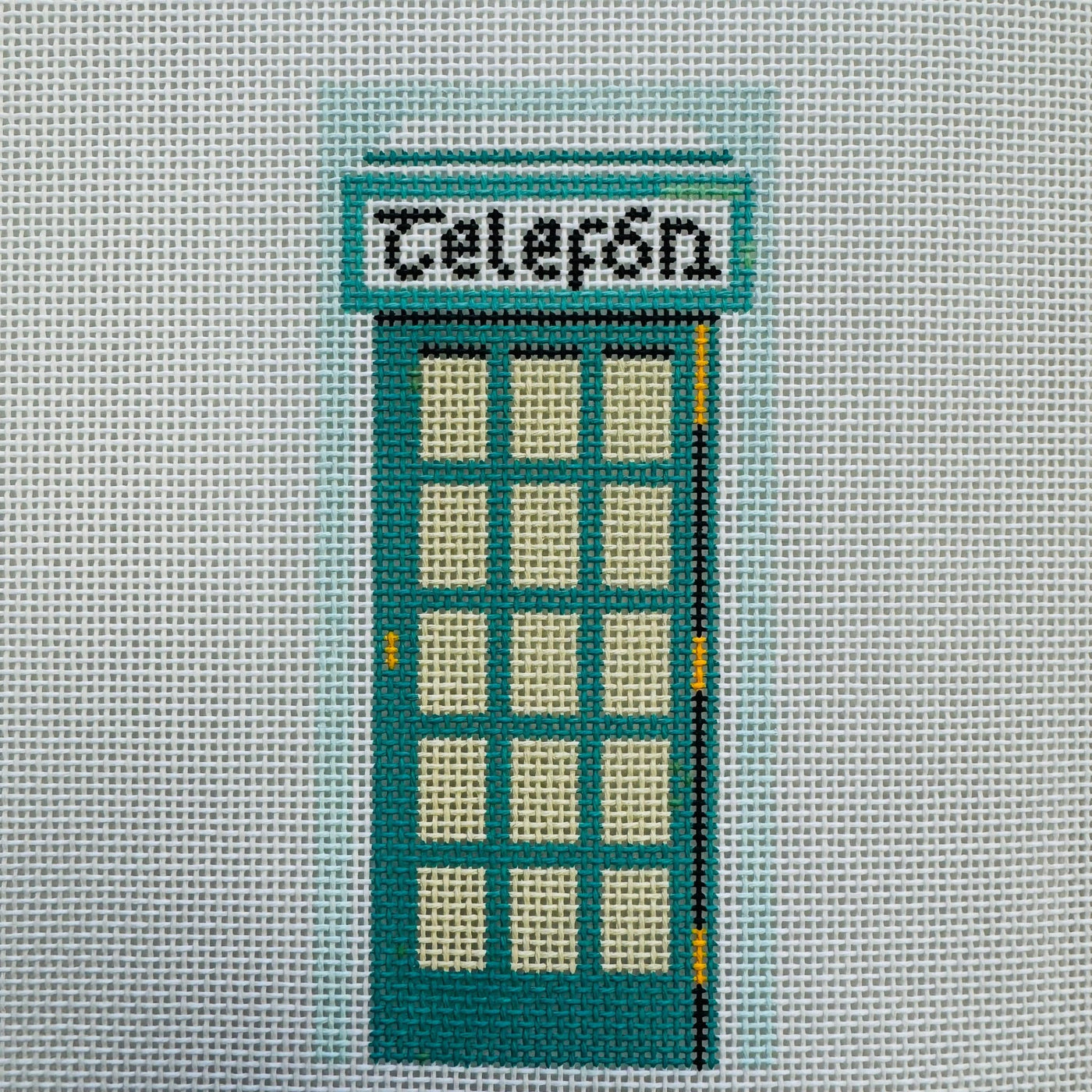 Irish Phone Booth Needlepoint Canvas needlepoint canvas - Bargello Needlepoint