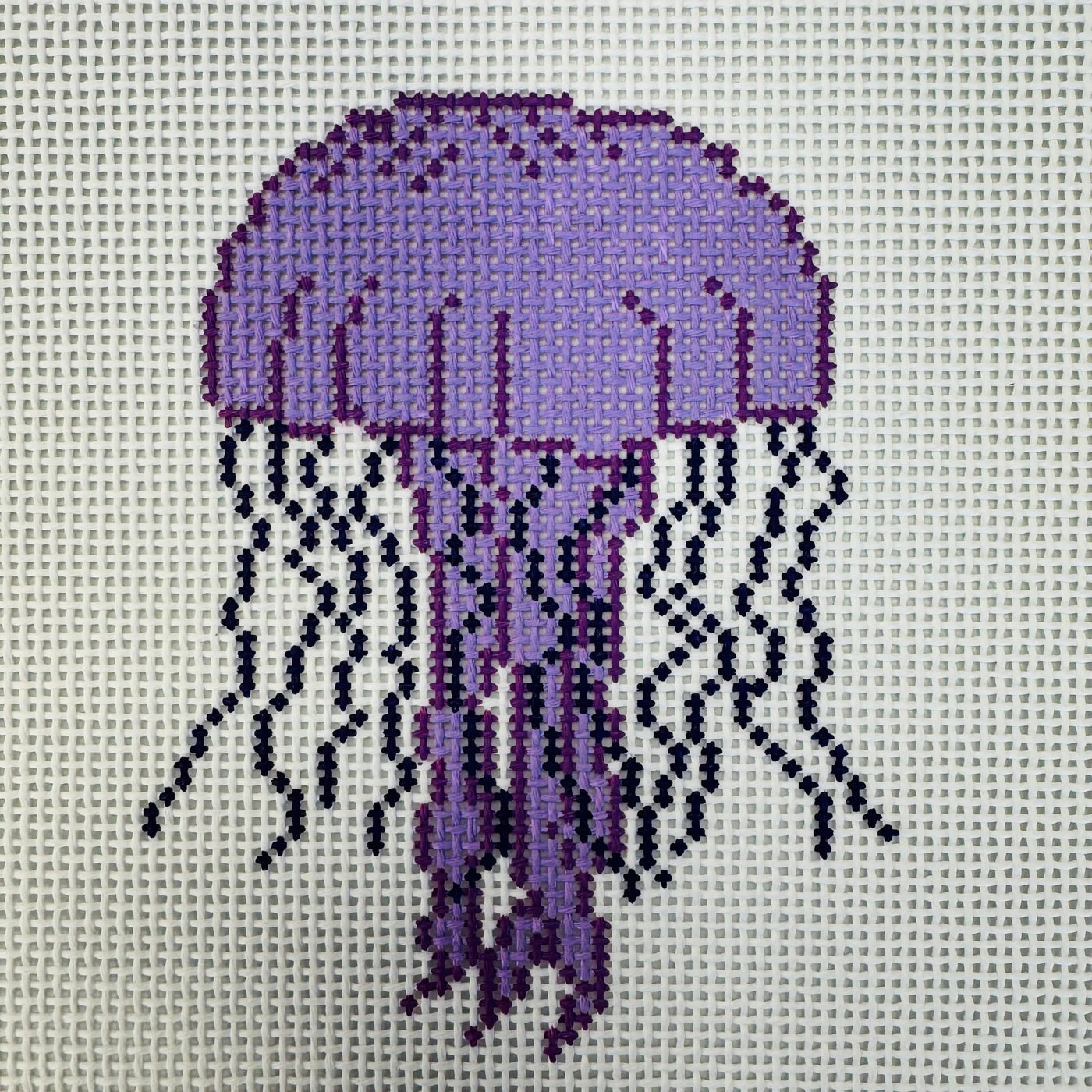 Jellyfish needlepoint canvas - Bargello Needlepoint