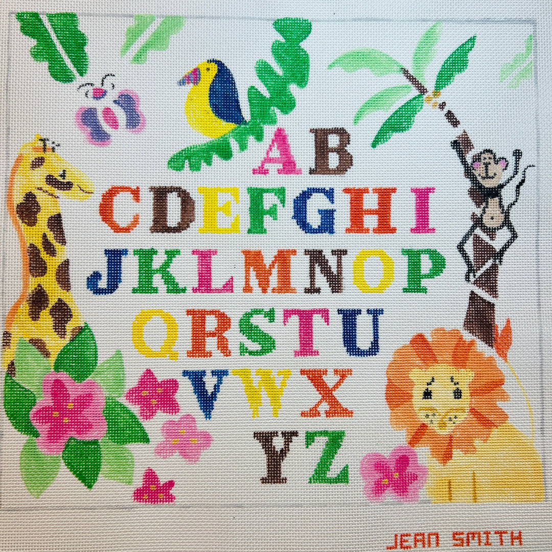 Jungle Babies Cross Stitch Pattern Animal Embroidery Jungle Babies Cross  Stitch Pattern - Adorable Animal Design Cross Stitch Baby Blanket Kit, image size:1080x1080