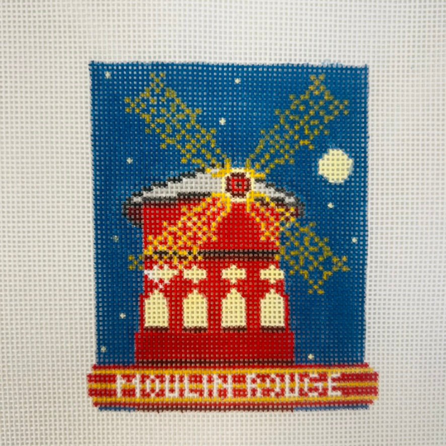Le Moulin Rouge Needlepoint Canvas needlepoint canvas - Bargello Needlepoint