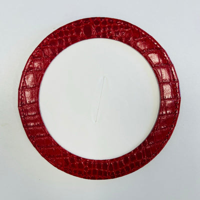 Leather 5.5" Magnet/Coaster for Self Finishing - Various Colors Available needlepoint canvas - Bargello Needlepoint