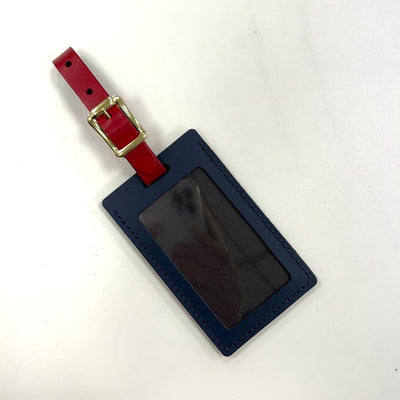 Leather Grant Point Luggage Tags needlepoint canvas - Bargello Needlepoint