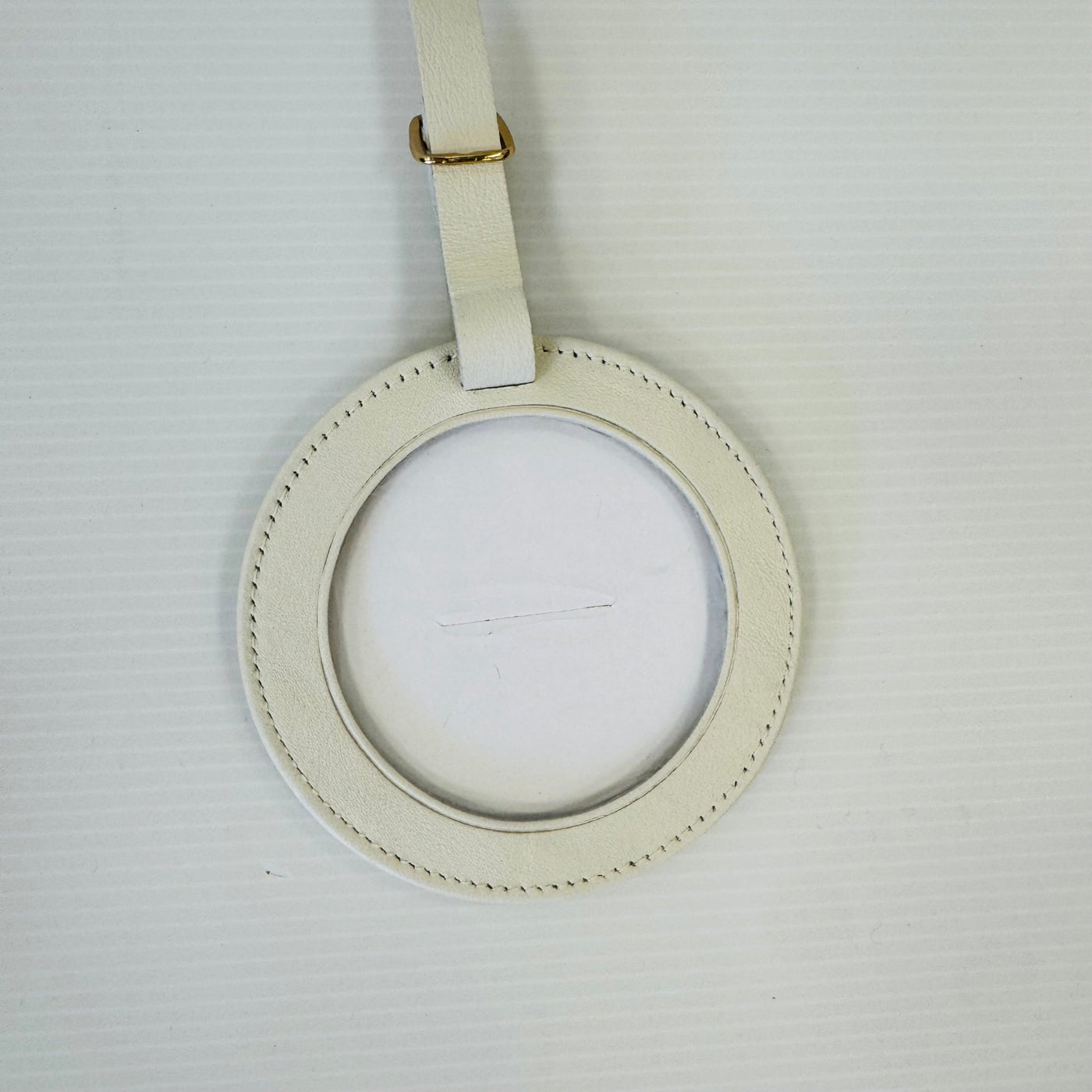 Leather Round ID/Luggage Tags needlepoint canvas - Bargello Needlepoint