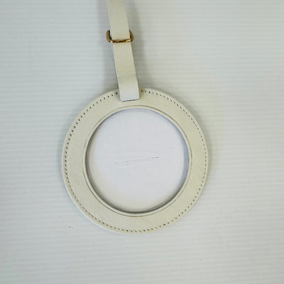 Leather Round ID/Luggage Tags needlepoint canvas - Bargello Needlepoint