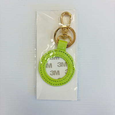 Leather Round Self - Finish Key Fob - Multiple Colors Available needlepoint canvas - Bargello Needlepoint