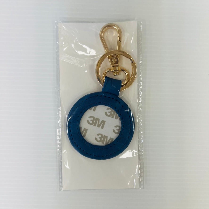 Leather Round Self - Finish Key Fob - Multiple Colors Available needlepoint canvas - Bargello Needlepoint