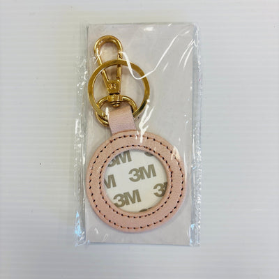 Leather Round Self - Finish Key Fob - Multiple Colors Available needlepoint canvas - Bargello Needlepoint