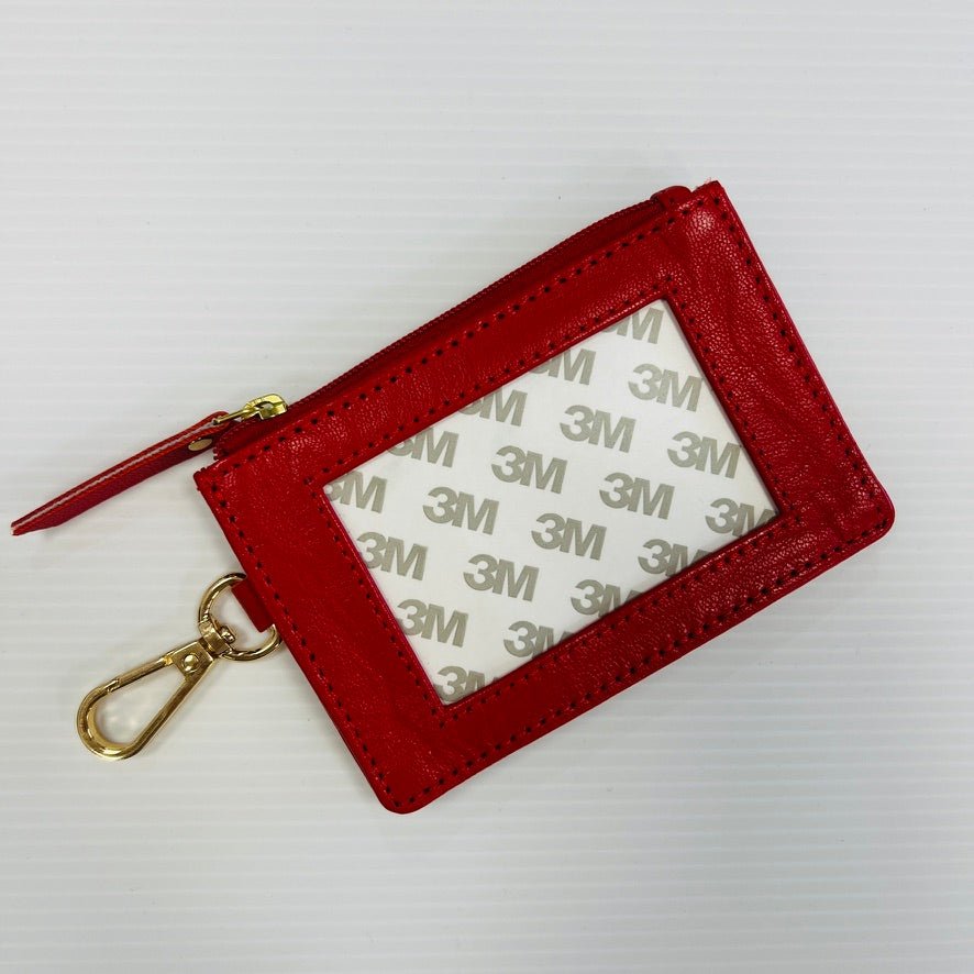 Leather Zipper Coin Wallets needlepoint canvas - Bargello Needlepoint