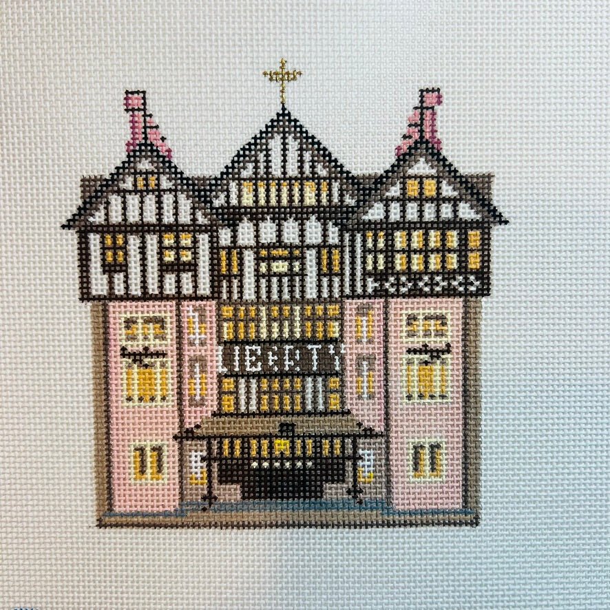 Liberty BR Storefront needlepoint canvas - Bargello Needlepoint