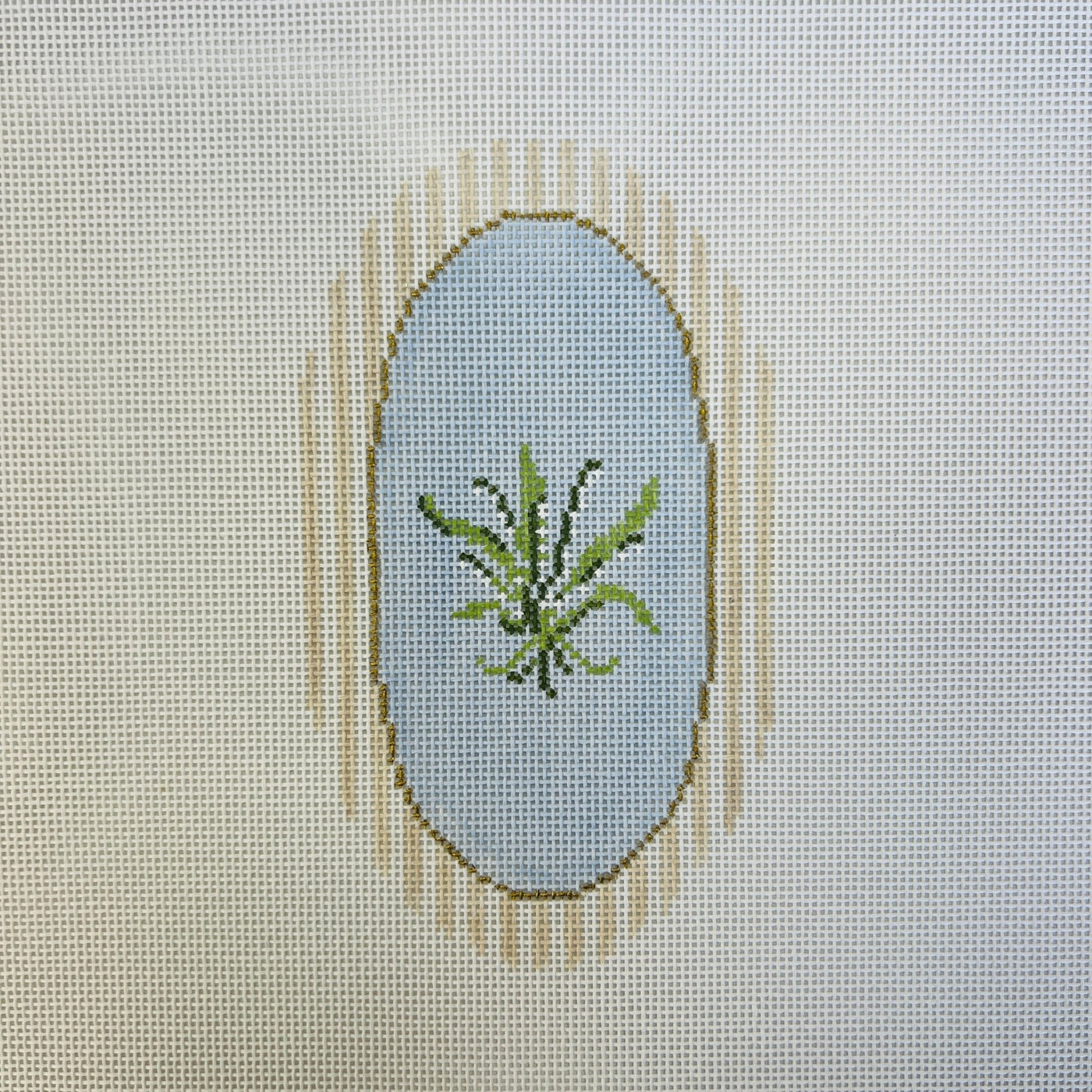 Lily of the Valley needlepoint canvas - Bargello Needlepoint