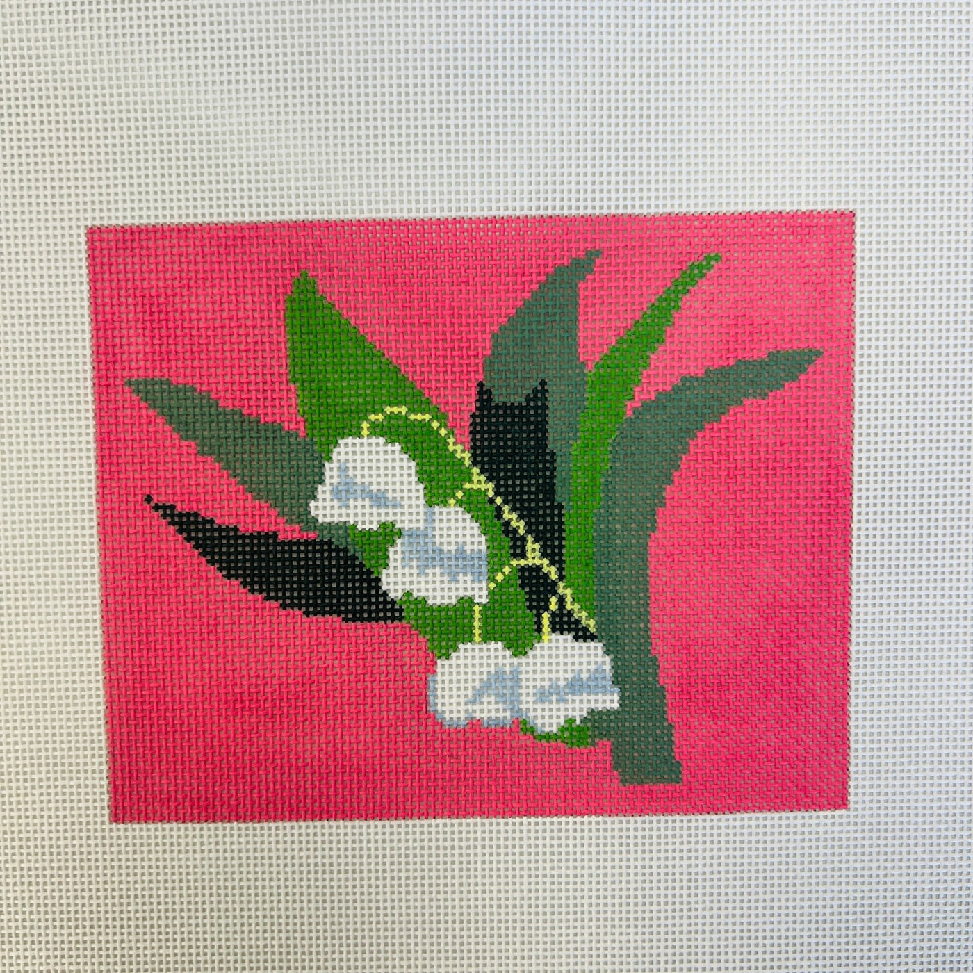 Lily of the Valley needlepoint canvas - Bargello Needlepoint