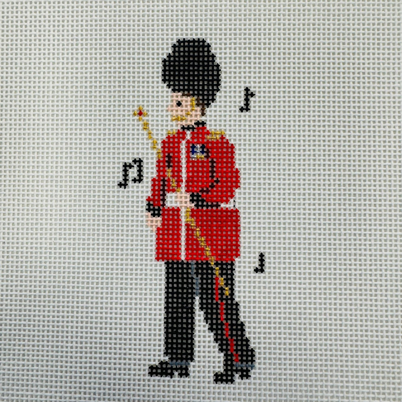 London Guard Needlepoint Canvas - Conductor needlepoint canvas - Bargello Needlepoint