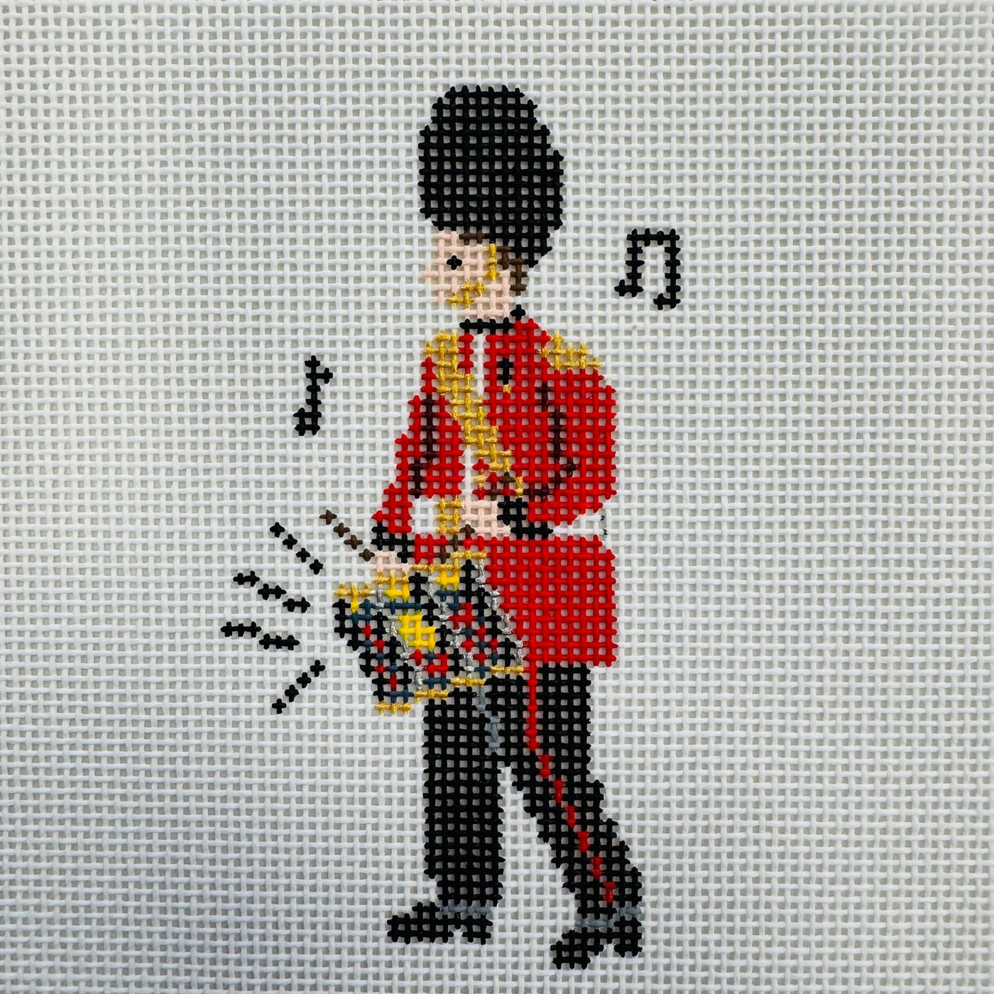London Guard Needlepoint Canvas - Drums needlepoint canvas - Bargello Needlepoint