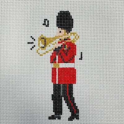 London Guard Needlepoint Canvas - Trombone needlepoint canvas - Bargello Needlepoint