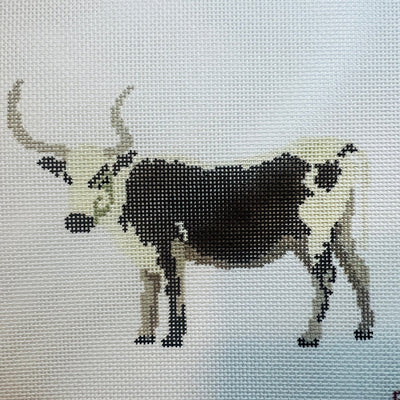 Longhorn needlepoint canvas - Bargello Needlepoint