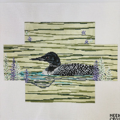 Loon Brick Cover needlepoint canvas - Bargello Needlepoint