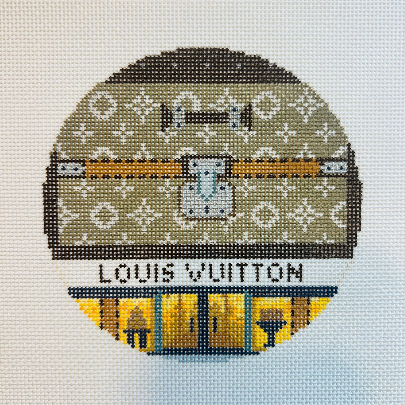 Louis Vuitton Storefront Ornament needlepoint canvas - Bargello Needlepoint