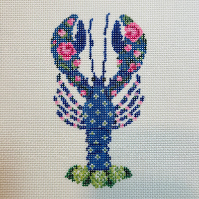 Lucy The Lobster needlepoint canvas - Bargello Needlepoint