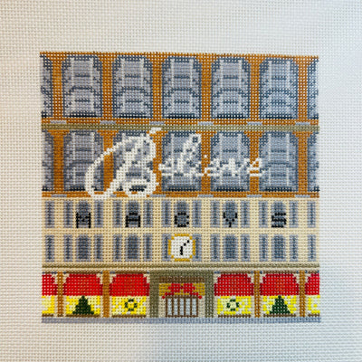 Macy's Believe Storefront needlepoint canvas - Bargello Needlepoint