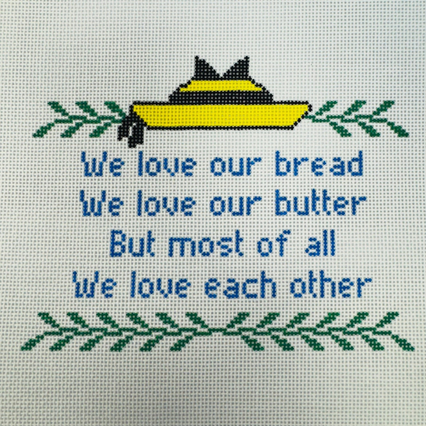 Madeline Saying needlepoint canvas - Bargello Needlepoint