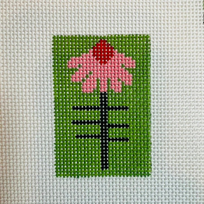 Mod Daisies Insert needlepoint canvas - Bargello Needlepoint