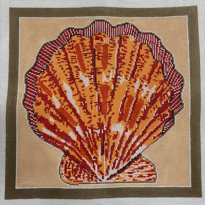 Oh Shell Yea needlepoint canvas - Bargello Needlepoint