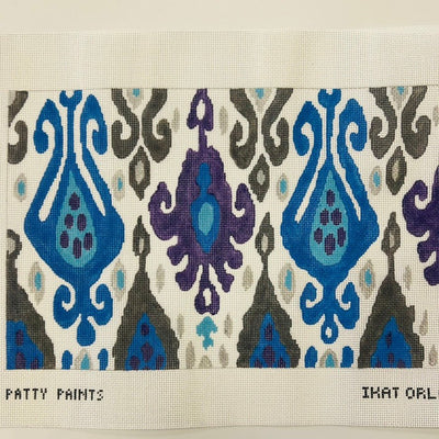 Orla with Blue needlepoint canvas - Bargello Needlepoint