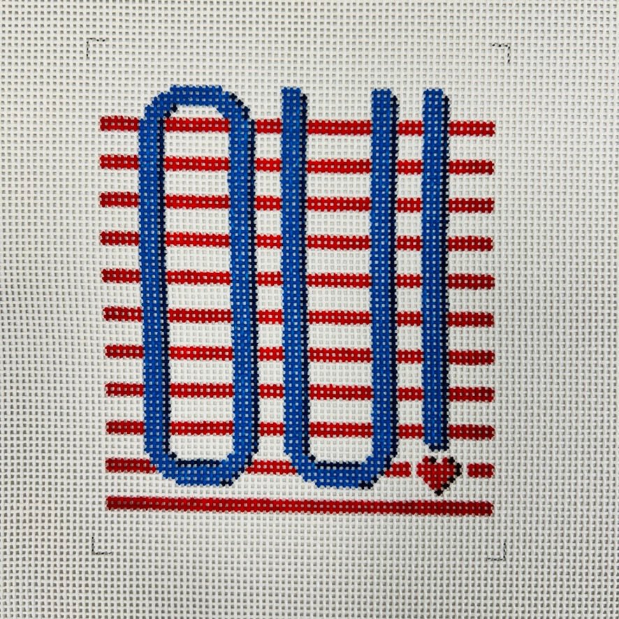Oui! Sign needlepoint canvas - Bargello Needlepoint