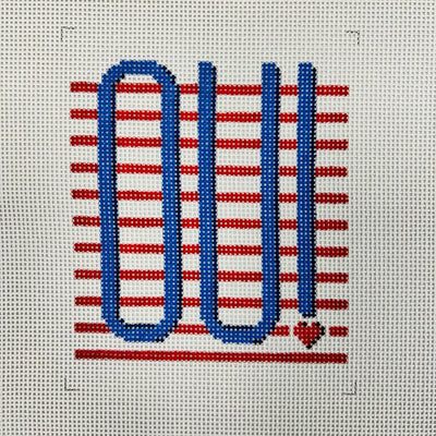 Oui! Sign needlepoint canvas - Bargello Needlepoint