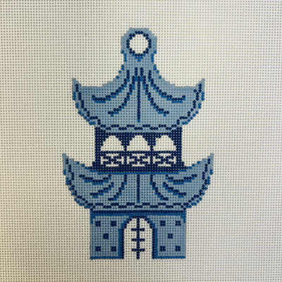Pagoda Ornament needlepoint canvas - Bargello Needlepoint